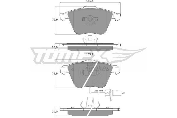 TOMEX BRAKES Jarrupala, levyjarru TX 14-23